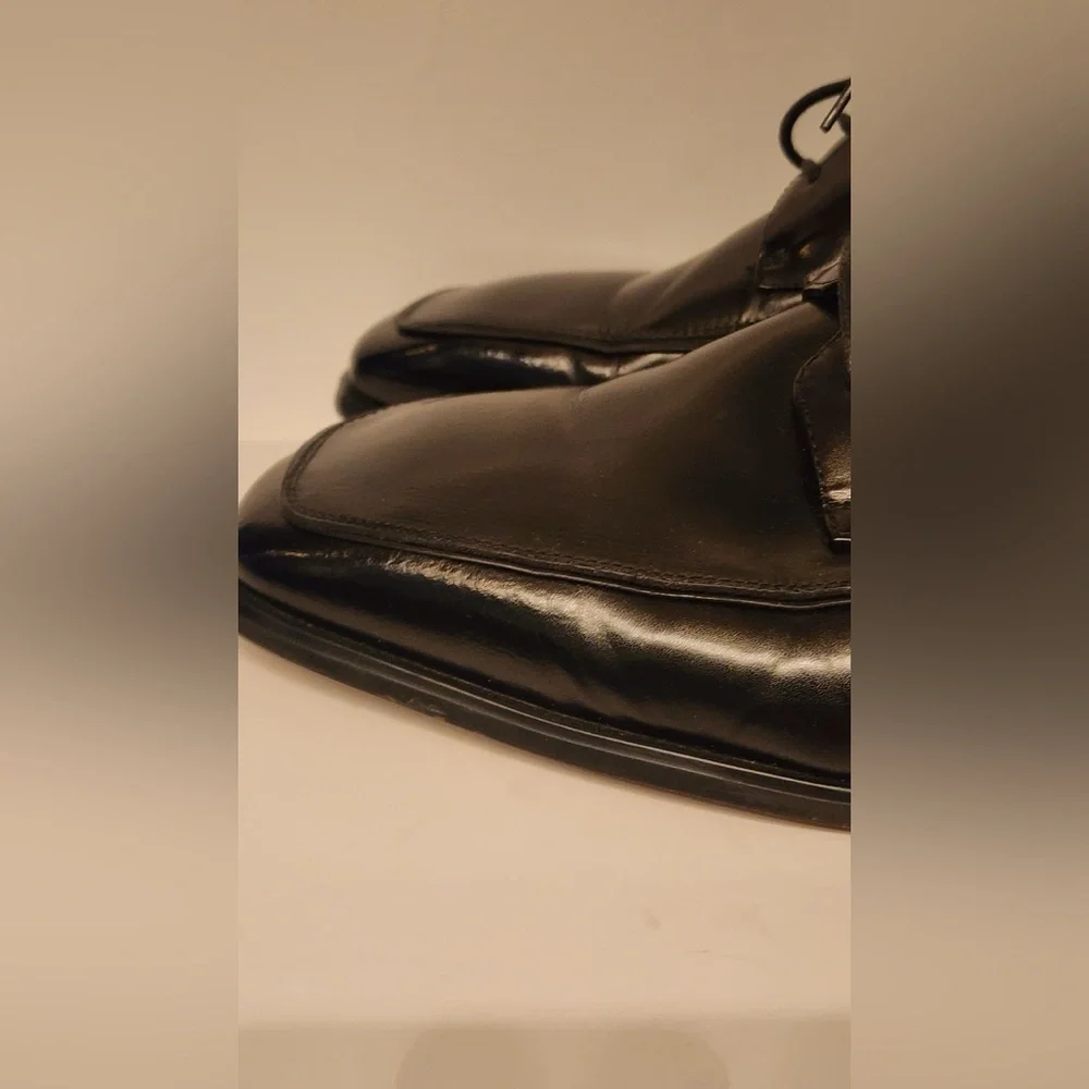 Giorgio Venturi Black Leather Men's Dress Shoes Size 12